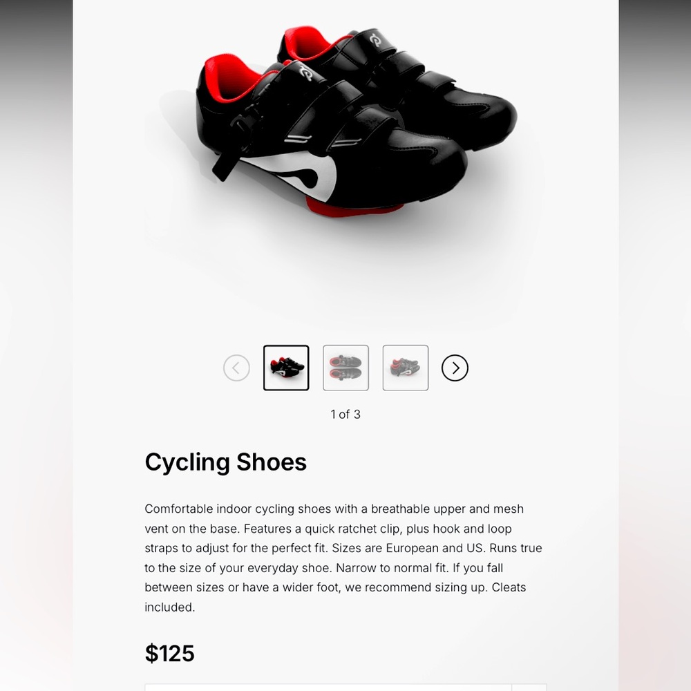 Brand new peloton cycling shoes